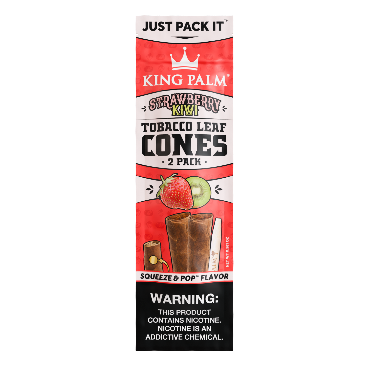 Tobaco cones strawberry_Front pouch