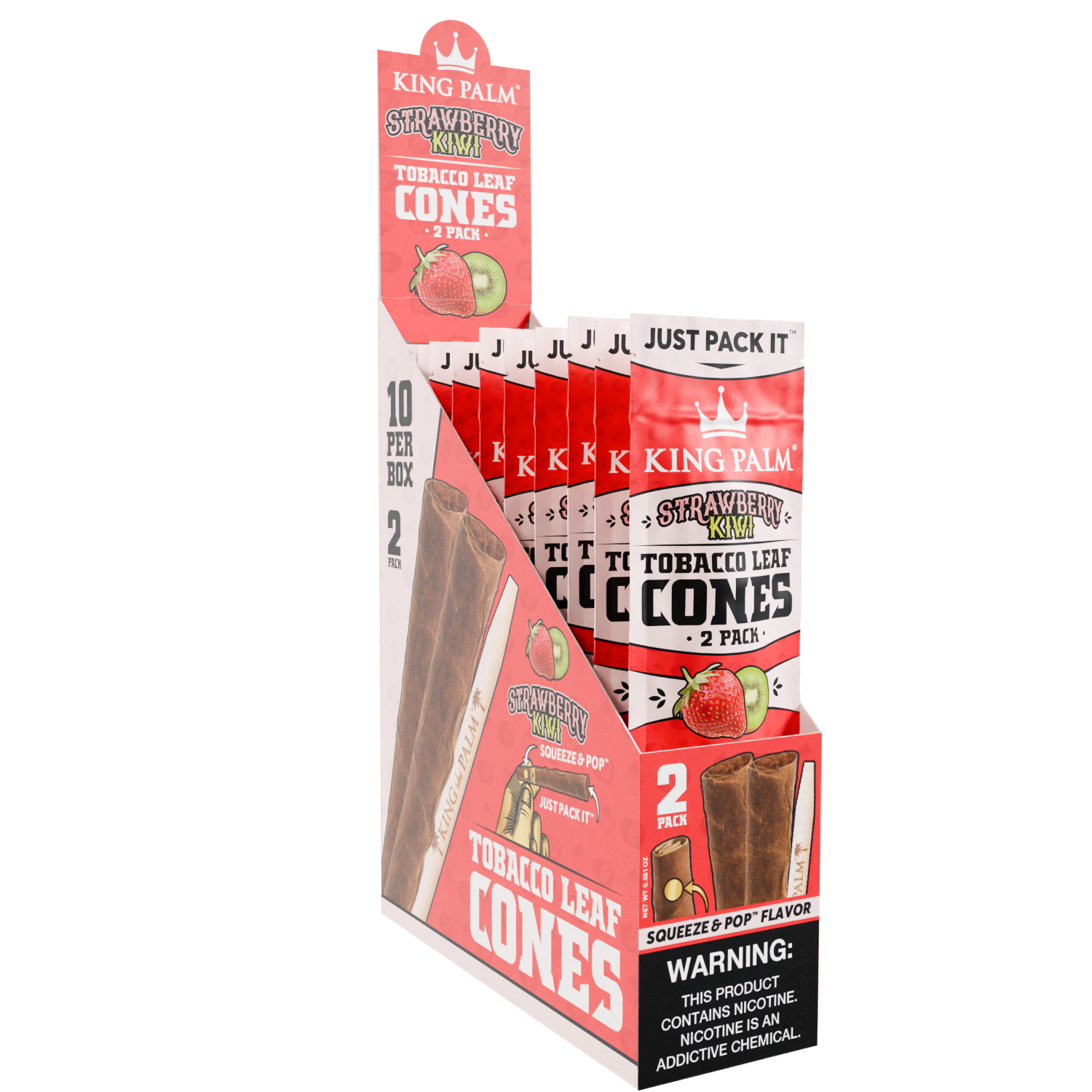 Tobaco cones strawberry_left display