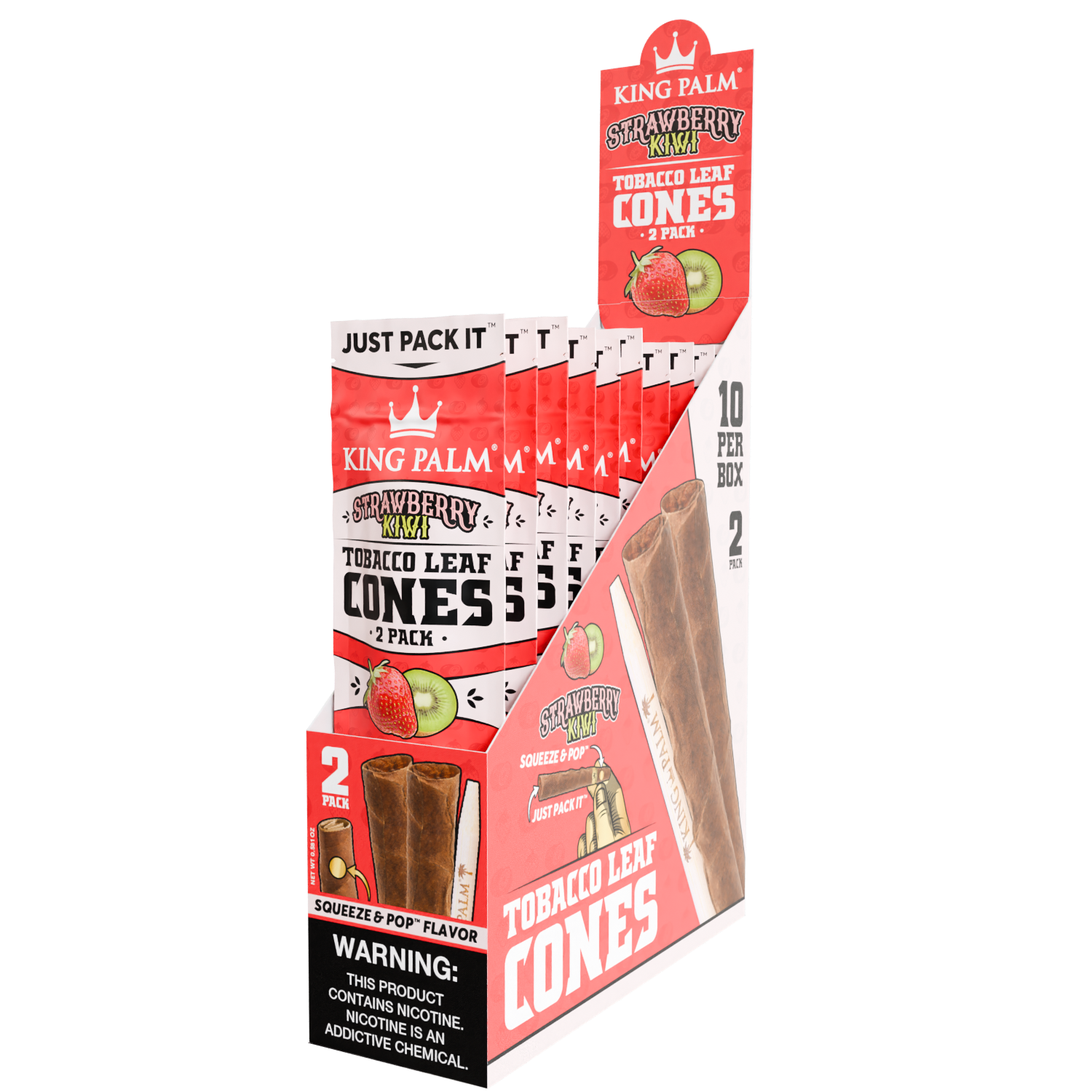Tobaco cones strawberry_right display